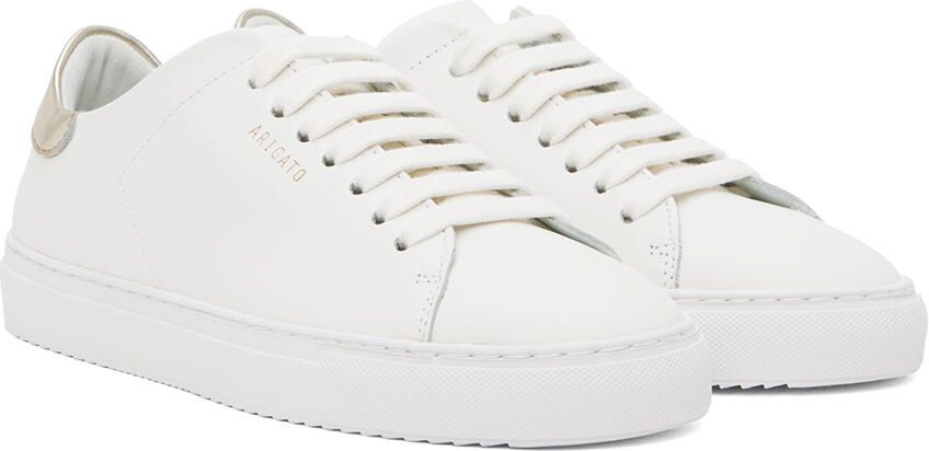Axel Arigato White & Gold Clean 90 Contrast Sneakers - Picture 2