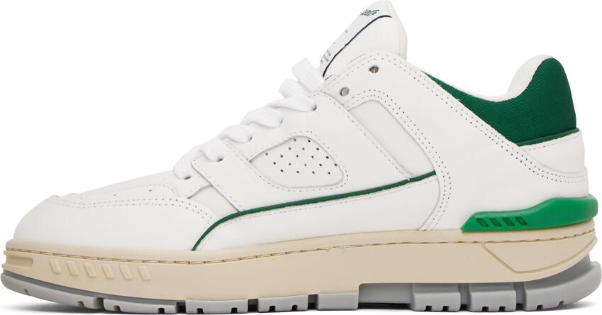 Axel Arigato White & Green Area Lo Sneakers - Picture 3