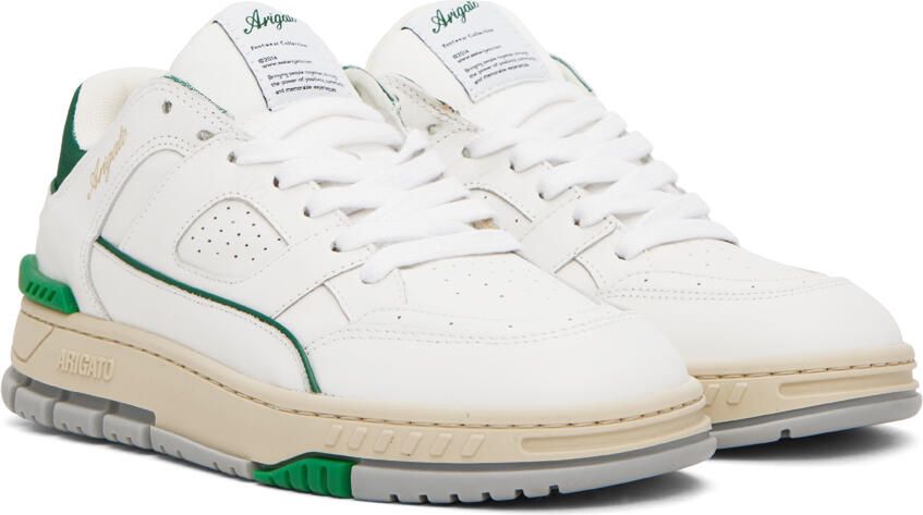 Axel Arigato White & Green Area Lo Sneakers - Picture 2