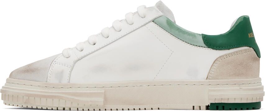 Axel Arigato White & Green Atlas Sneakers - Picture 3