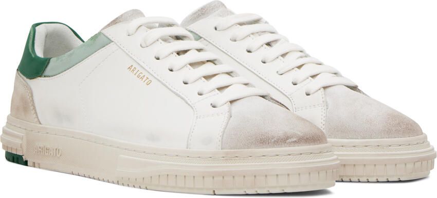 Axel Arigato White & Green Atlas Sneakers - Picture 2