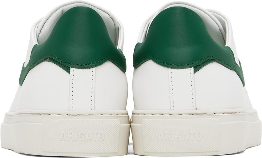 Axel Arigato White & Green Clean 90 Stripe Bee Bird Sneakers