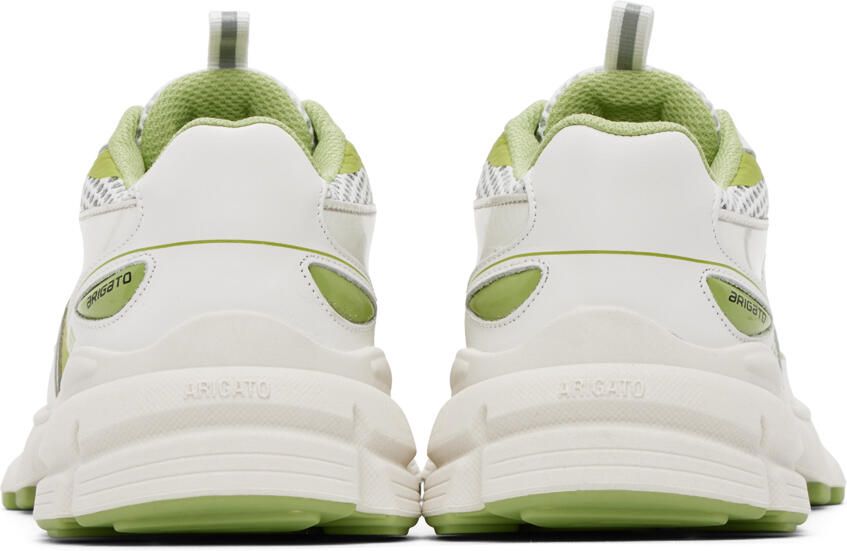 Axel Arigato White & Green Marathon Runner Sneakers
