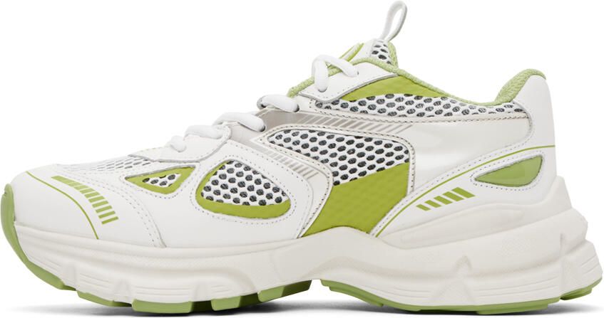 Axel Arigato White & Green Marathon Runner Sneakers - Picture 3