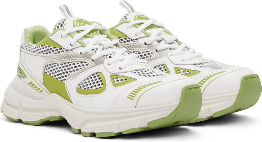 Axel Arigato White & Green Marathon Runner Sneakers - Picture 2
