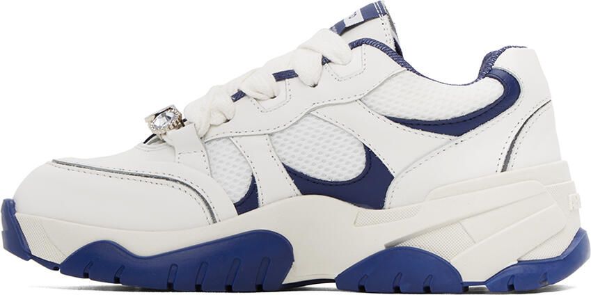 Axel Arigato White & Navy Catfish Lo Sneakers - Picture 3