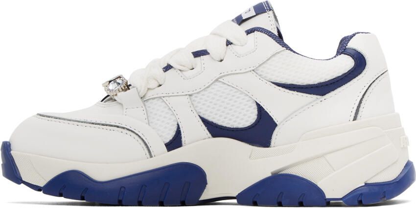 Axel Arigato White & Navy Catfish Lo Sneakers - Picture 3