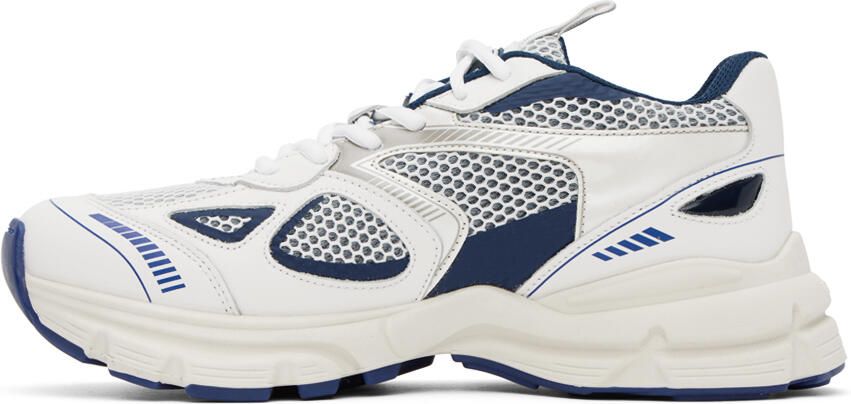 Axel Arigato White & Navy Marathon Sneakers - Picture 3