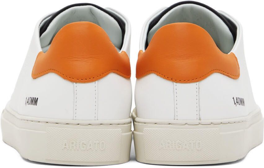 Axel Arigato White & Orange Triple Clean 90 Sneakers - Picture 2