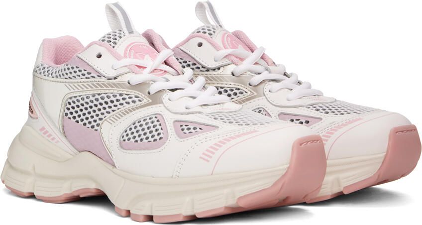 Axel Arigato White & Pink Marathon Sneakers - Picture 3