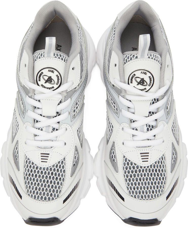 Axel Arigato White & Silver Marathon Runner Sneakers