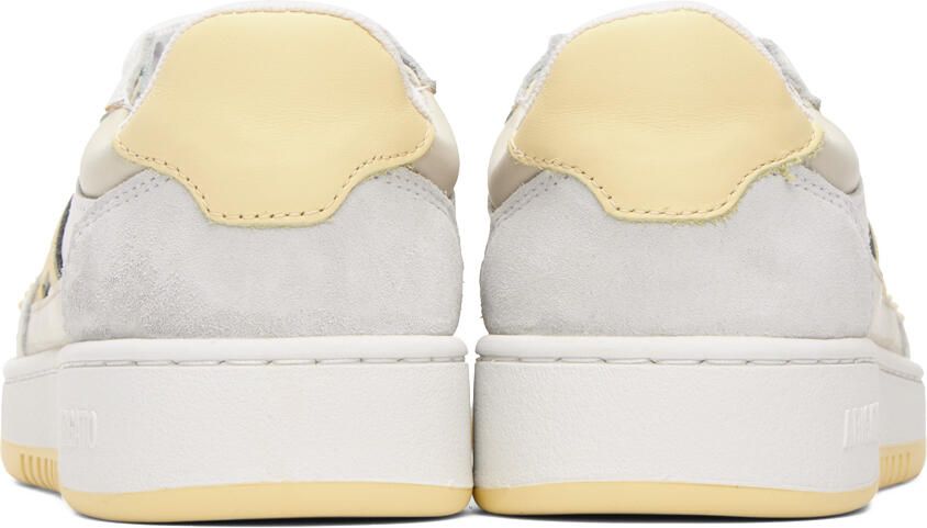 Axel Arigato White & Yellow A-Dice Lo Sneakers