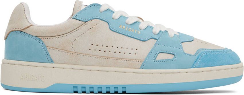 Axel Arigato Beige & Blue Dice Lo Sneakers - Picture 5