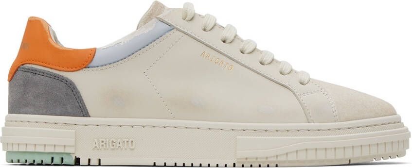 Axel Arigato Beige & Orange Atlas Sneakers - Picture 5