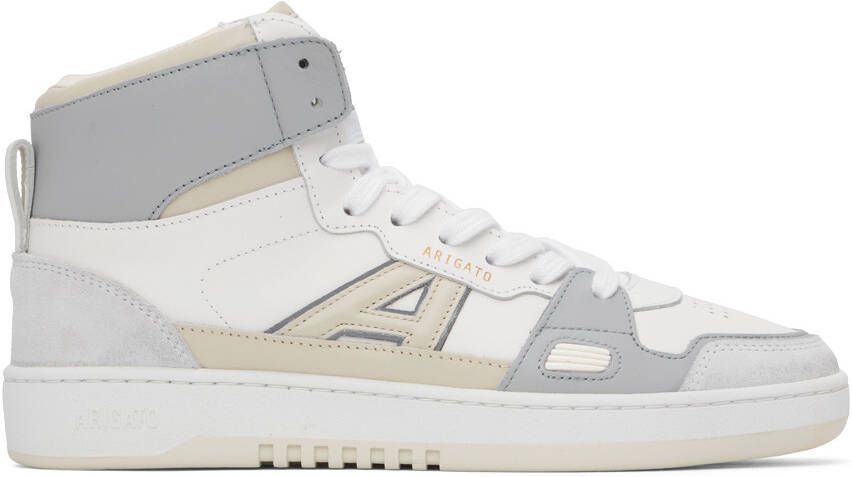 Axel Arigato Gray & White A-Dice Hi Sneakers