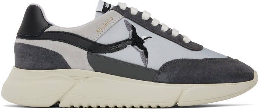 Axel Arigato Gray Genesis Stripe Bee Bird Sneakers - Picture 5