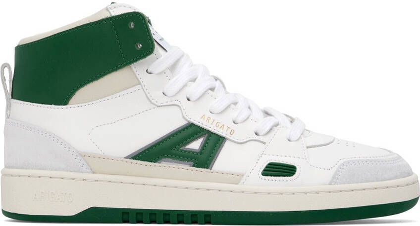 Axel Arigato Green & White A-Dice Hi Sneakers