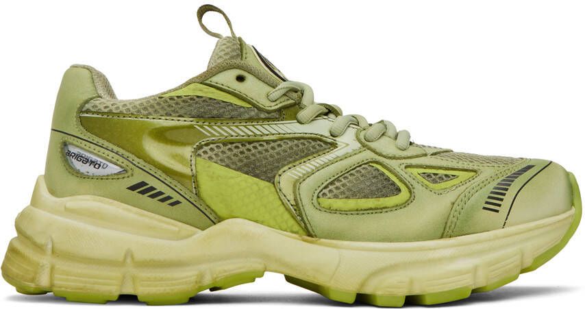 Axel Arigato Green Marathon Dip-Dye Sneakers - Picture 5