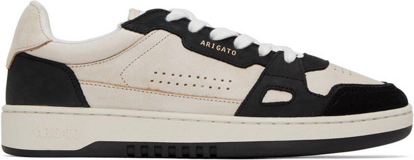 Axel Arigato Off-White & Black Dice Lo Sneakers - Picture 5