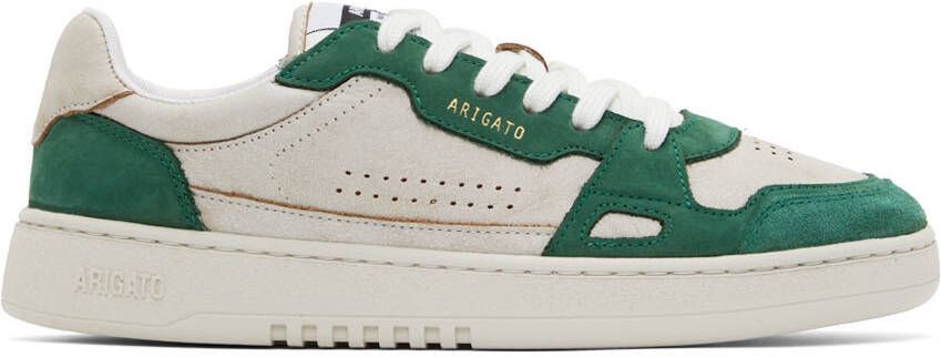 Axel Arigato Off-White & Green Dice Lo Sneakers - Picture 5