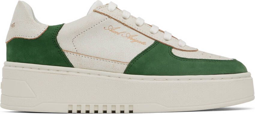 Axel Arigato Off-White & Green Orbit Sneakers - Picture 5
