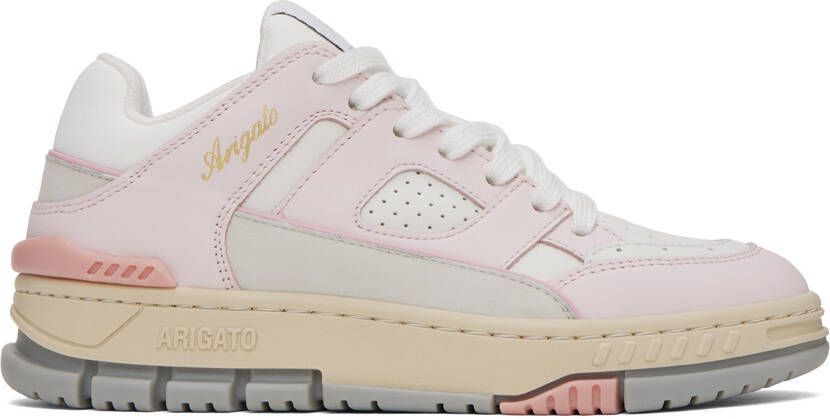 Axel Arigato Pink & White Area Lo Sneakers