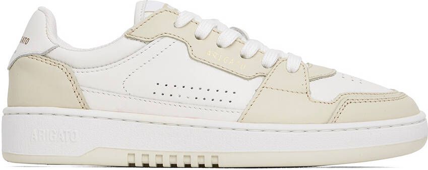 Axel Arigato White & Beige Dice Lo Sneakers