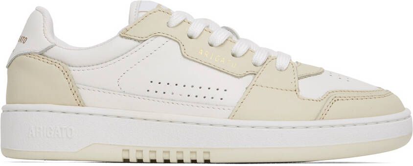 Axel Arigato White & Beige Dice Lo Sneakers - Picture 5