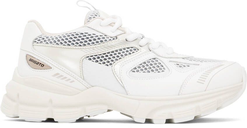 Axel Arigato White & Beige Marathon Sneakers - Picture 5