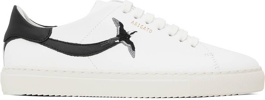 Axel Arigato White & Black Clean 90 Stripe B Bird Sneakers - Picture 6