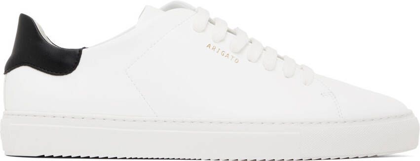 Axel Arigato White & Black Clean 90 Vegan Leather Sneakers - Picture 5