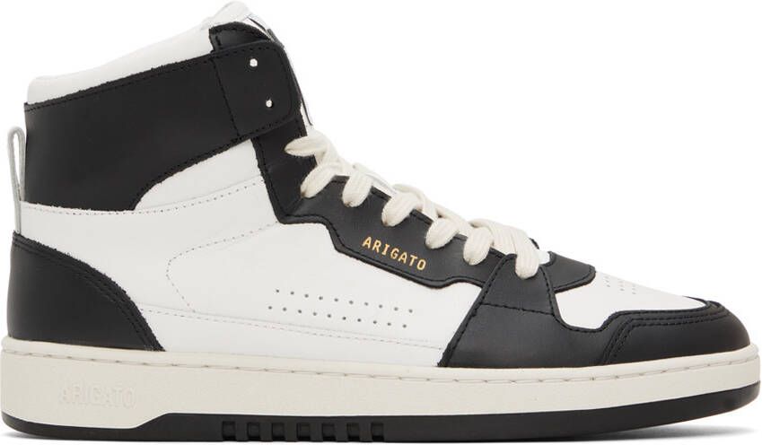 Axel Arigato White & Black Dice Hi Sneakers - Picture 5