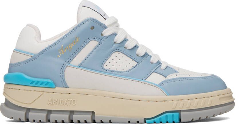 Axel Arigato White & Blue Area Lo Sneakers - Picture 5