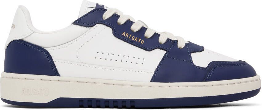 Axel Arigato White & Blue Dice Lo Sneakers - Picture 5