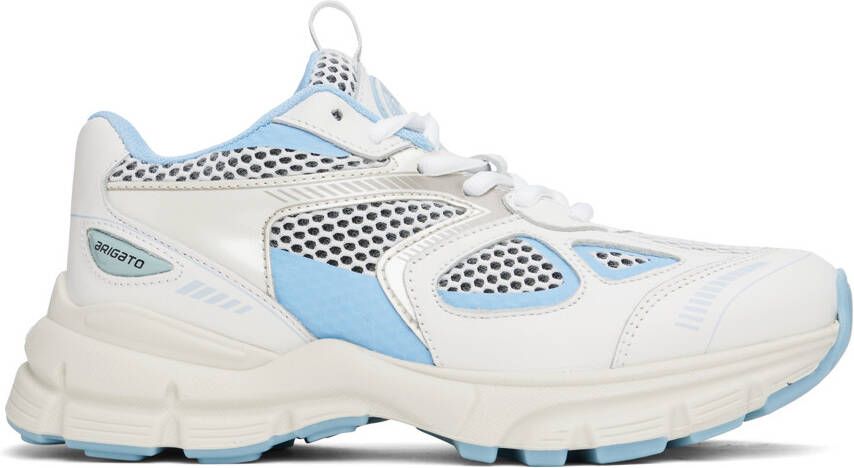 Axel Arigato White & Blue Marathon Sneakers - Picture 5
