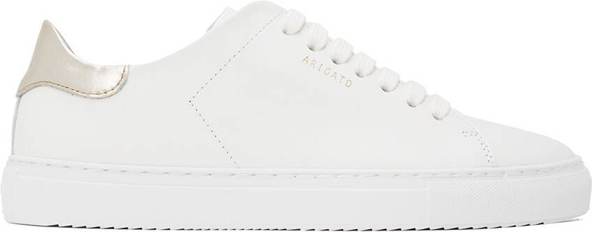 Axel Arigato White & Gold Clean 90 Contrast Sneakers - Picture 5