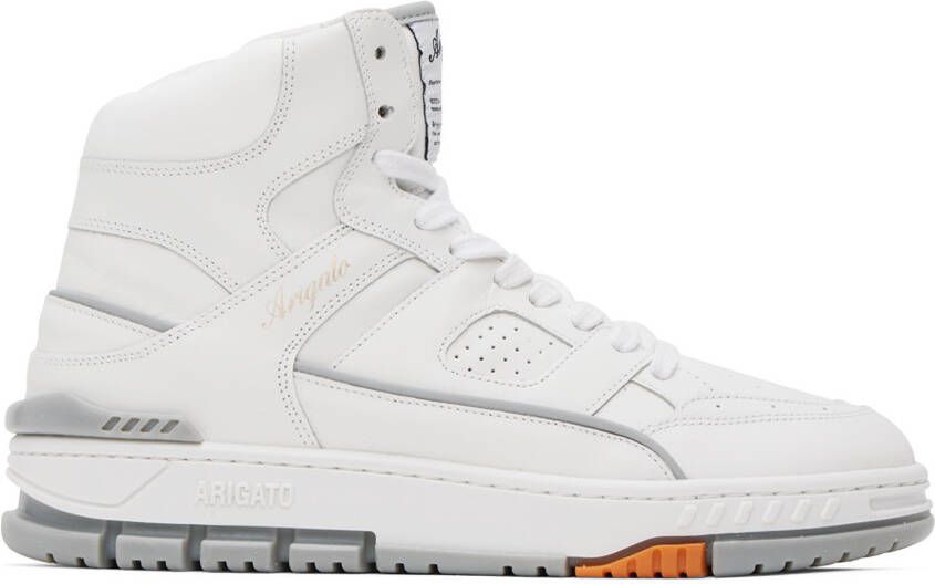 Axel Arigato White & Gray Area Hi Sneakers - Picture 5