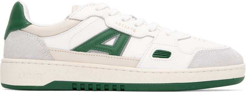 Axel Arigato White & Green A-Dice Lo Sneakers