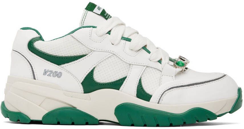 Axel Arigato White & Green Catfish Lo Sneakers - Picture 5