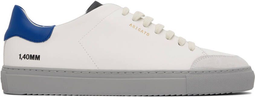 Axel Arigato White & Green Clean 90 Triple Sneakers - Picture 4