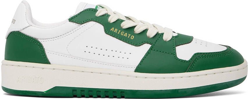 Axel Arigato White & Green Dice Lo Sneakers - Picture 5