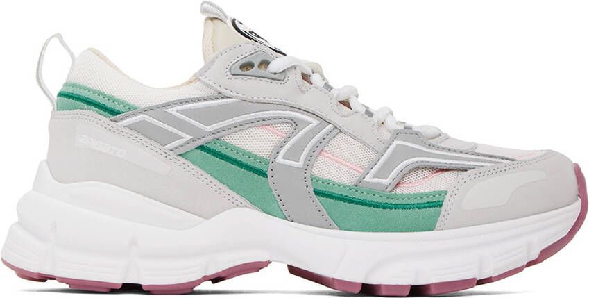 Axel Arigato White & Green Marathon R-Trail Sneakers