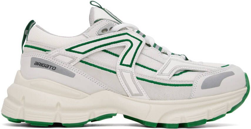 Axel Arigato White & Green Marathon R-Trail Sneakers - Picture 5