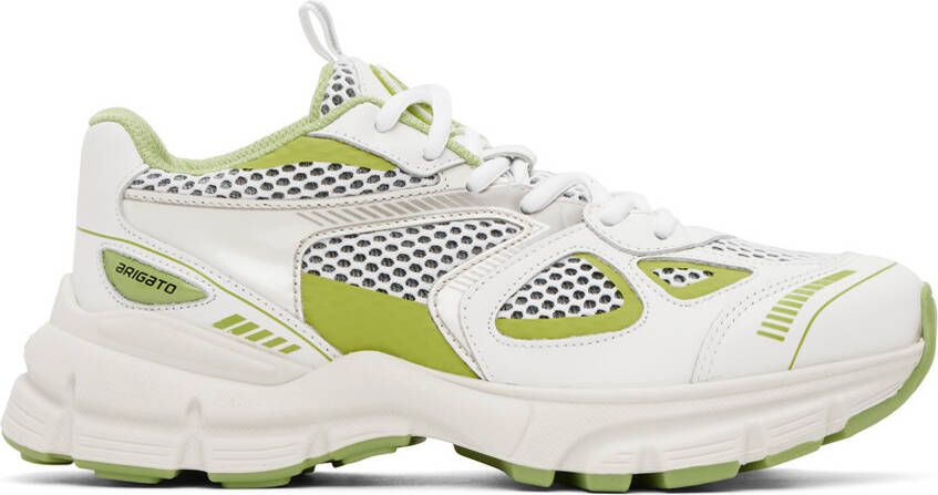 Axel Arigato White & Green Marathon Runner Sneakers - Picture 5