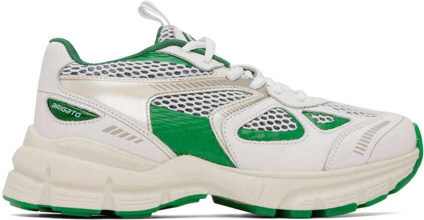 Axel Arigato White & Green Marathon Sneakers - Picture 5