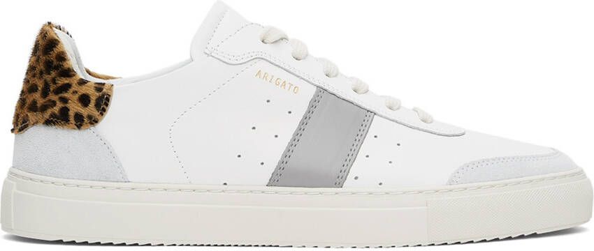 Axel Arigato White & Grey Leopard Dunk V2 Sneakers - Picture 5