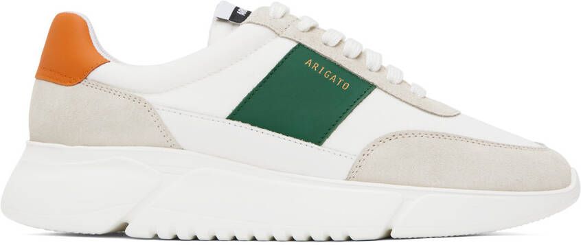 Axel Arigato White & Orange Genesis Vintage Runner Sneakers