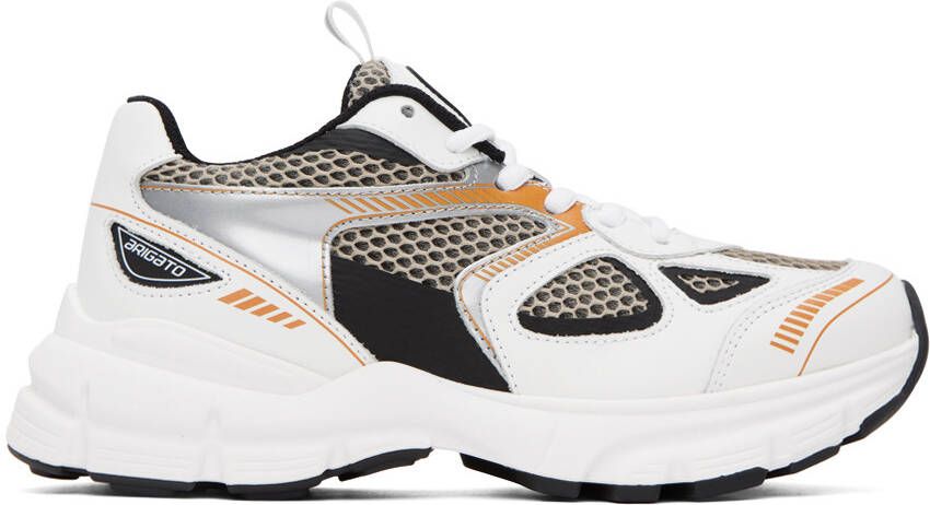 Axel Arigato White & Orange Marathon Runner Sneakers