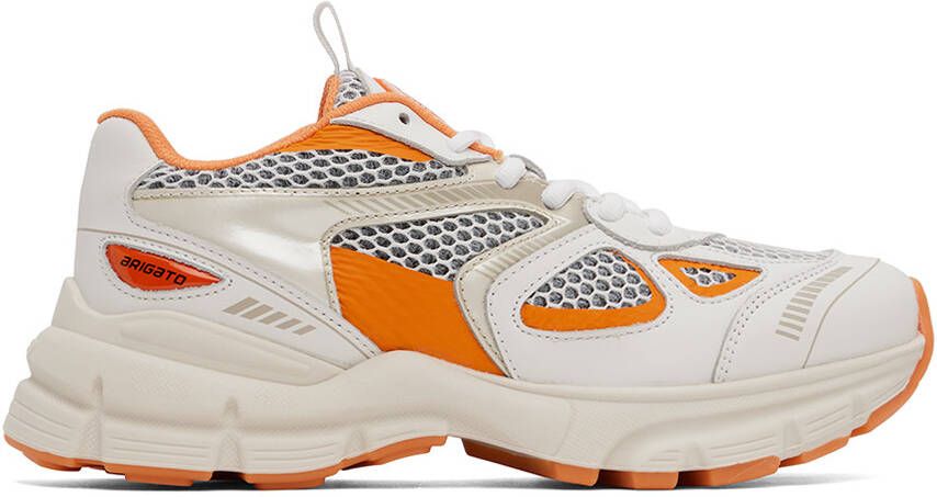 Axel Arigato White & Orange Marathon Runner Sneakers - Picture 5