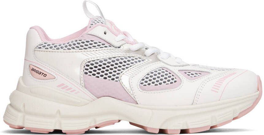 Axel Arigato White & Pink Marathon Sneakers - Picture 5